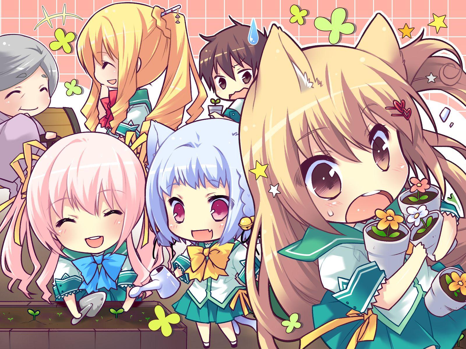 Anime Chibis  Group  Wallpapers Wallpaper Cave