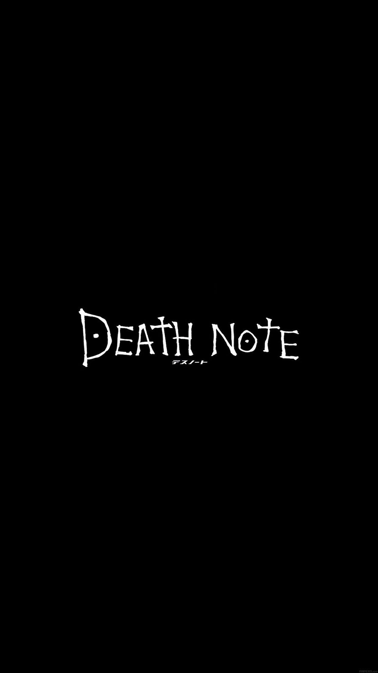 iPhonePapers death note cartoon illust minimal