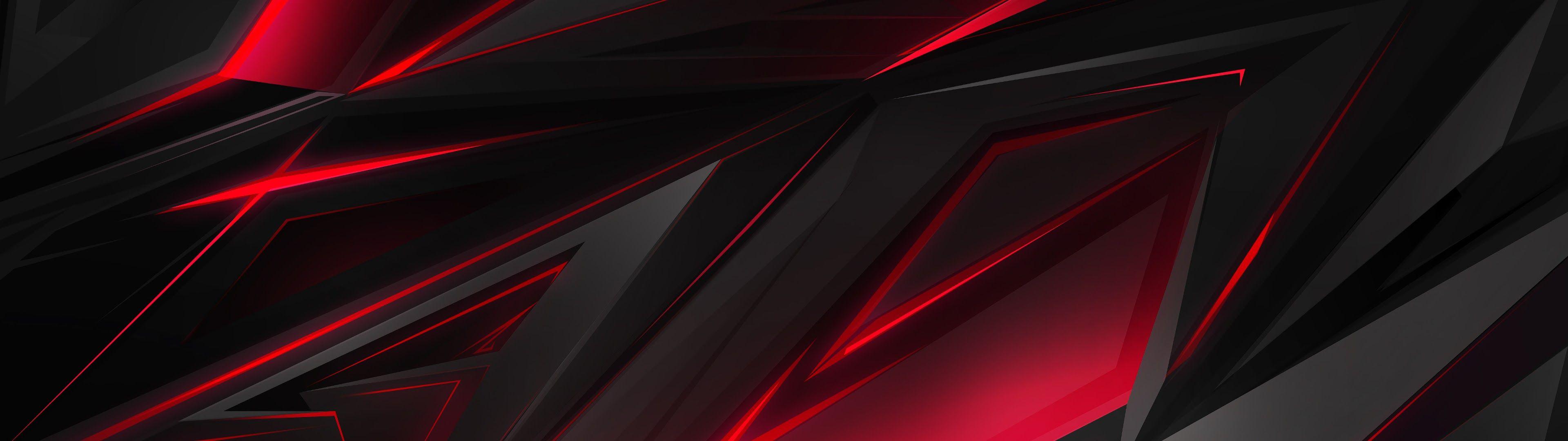 Red and Black Dual Monitor Wallpaper Free Red and Black Dual Monitor Background