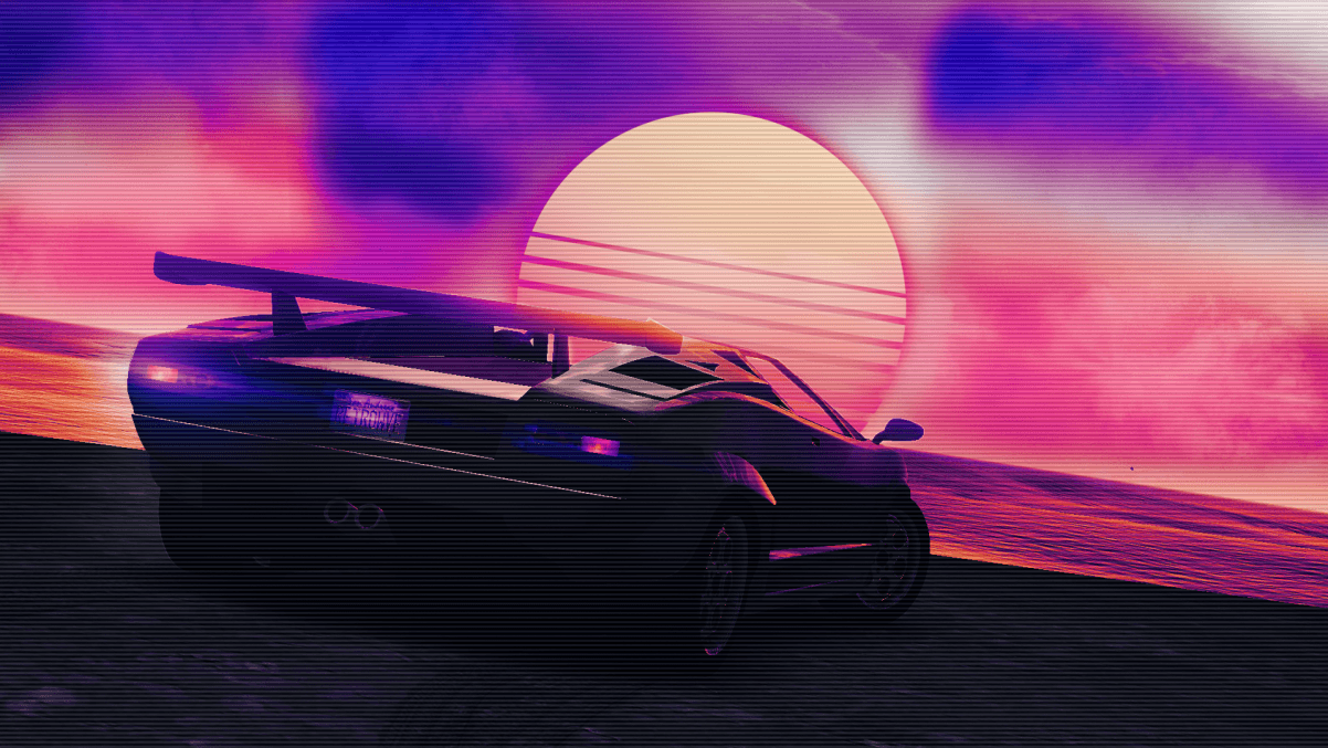 I remembered this game had a Countach so I made some retrowave