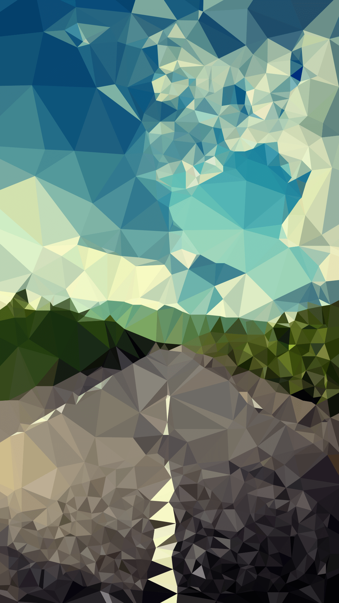 landscape road polygon Apple iPhone 6 HD wallpaper available