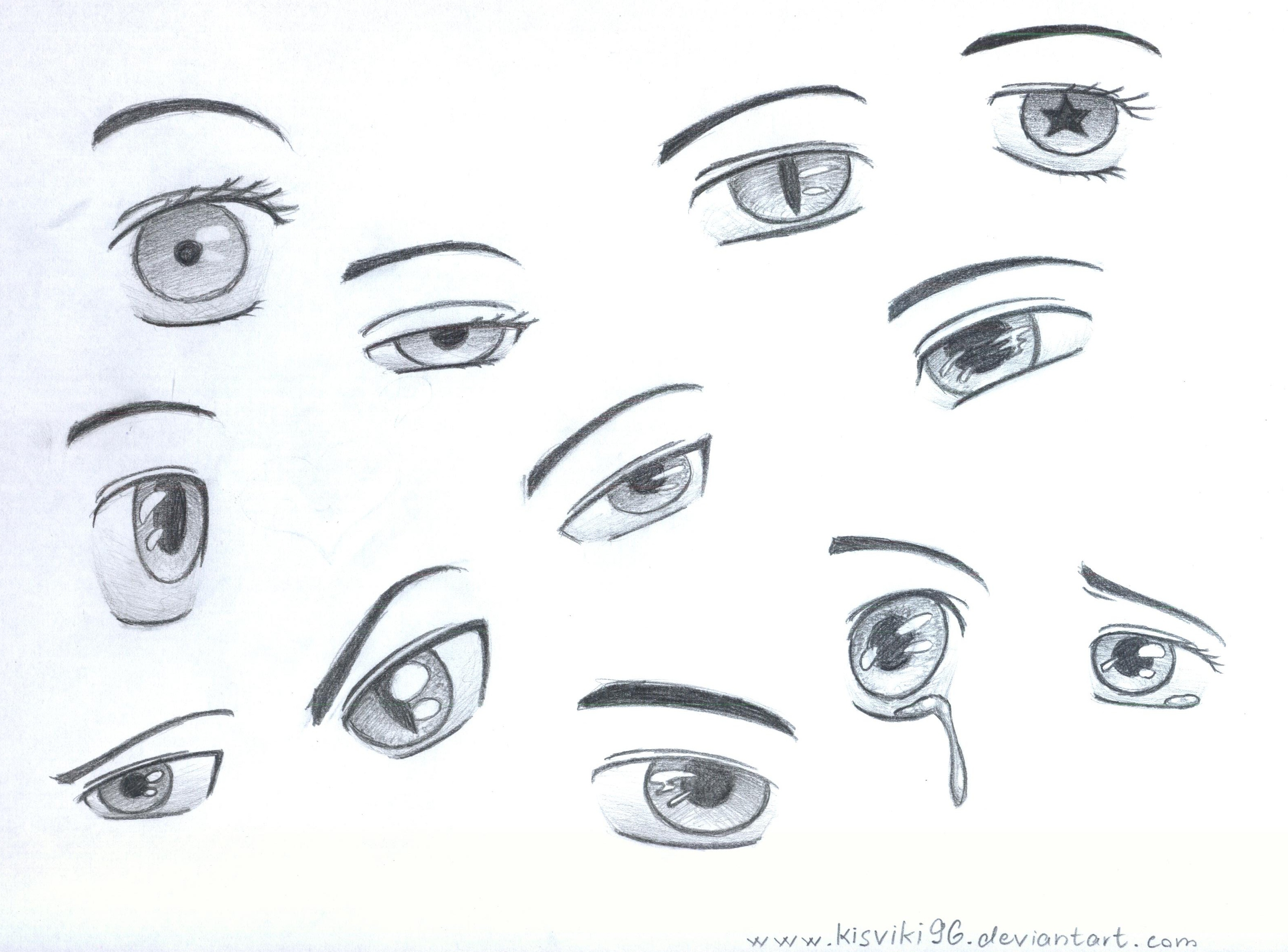 draw closed anime eyes - Clip Art Library
