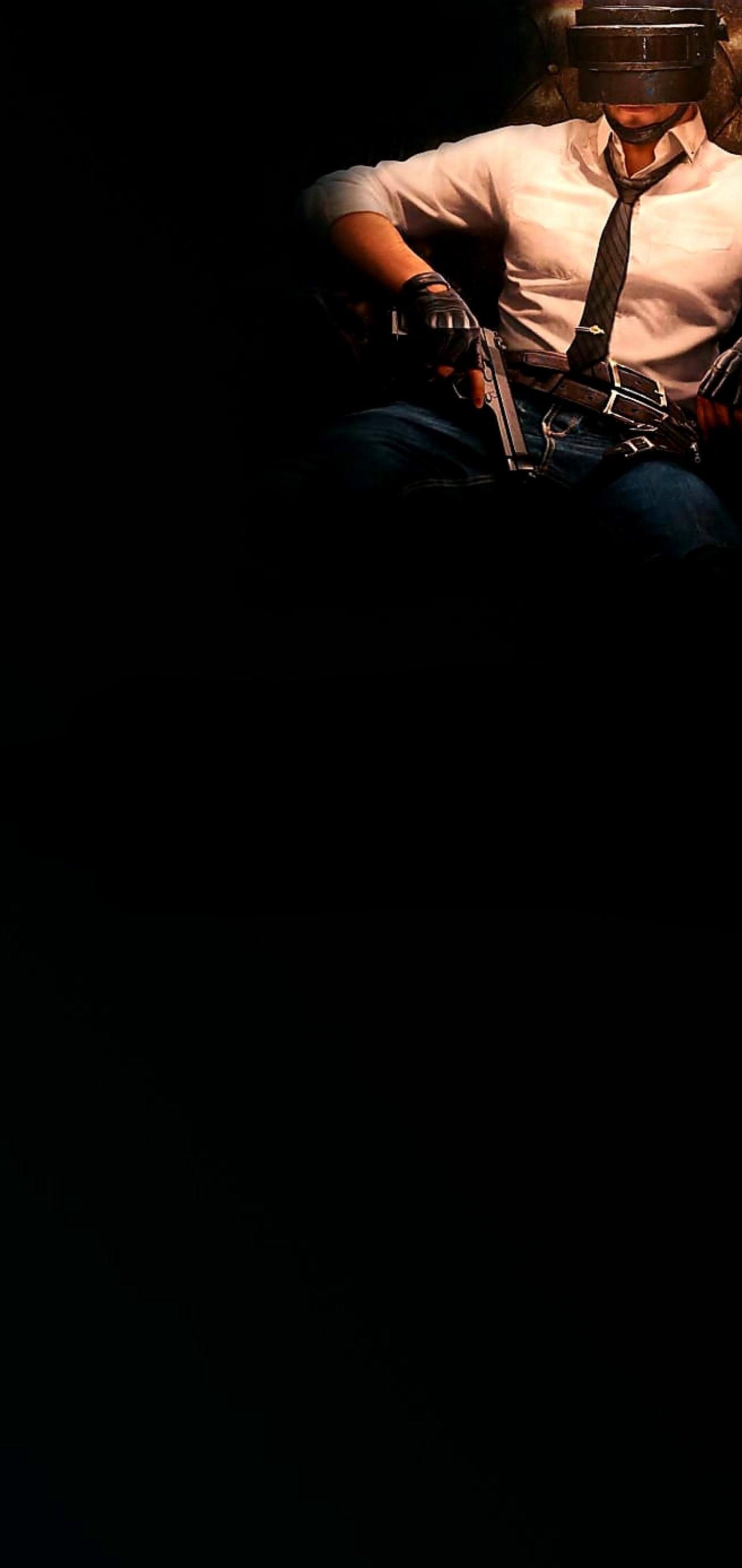 PubG S10Plus Cutout AMOLED Dark Wallpaper