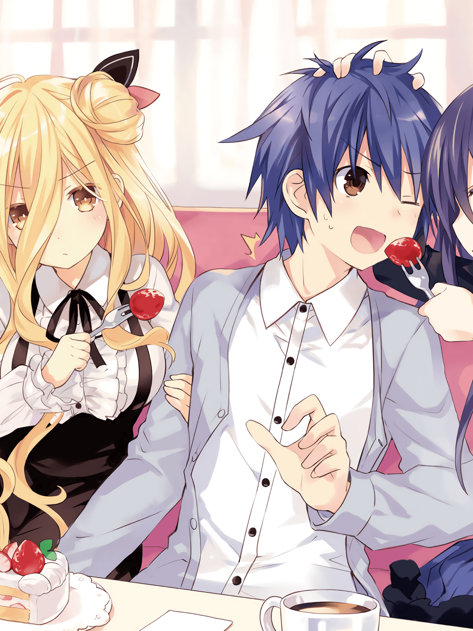 Download 1536x2048 Date A Live, Yatogami Tohka, Hoshimiya Mukuro