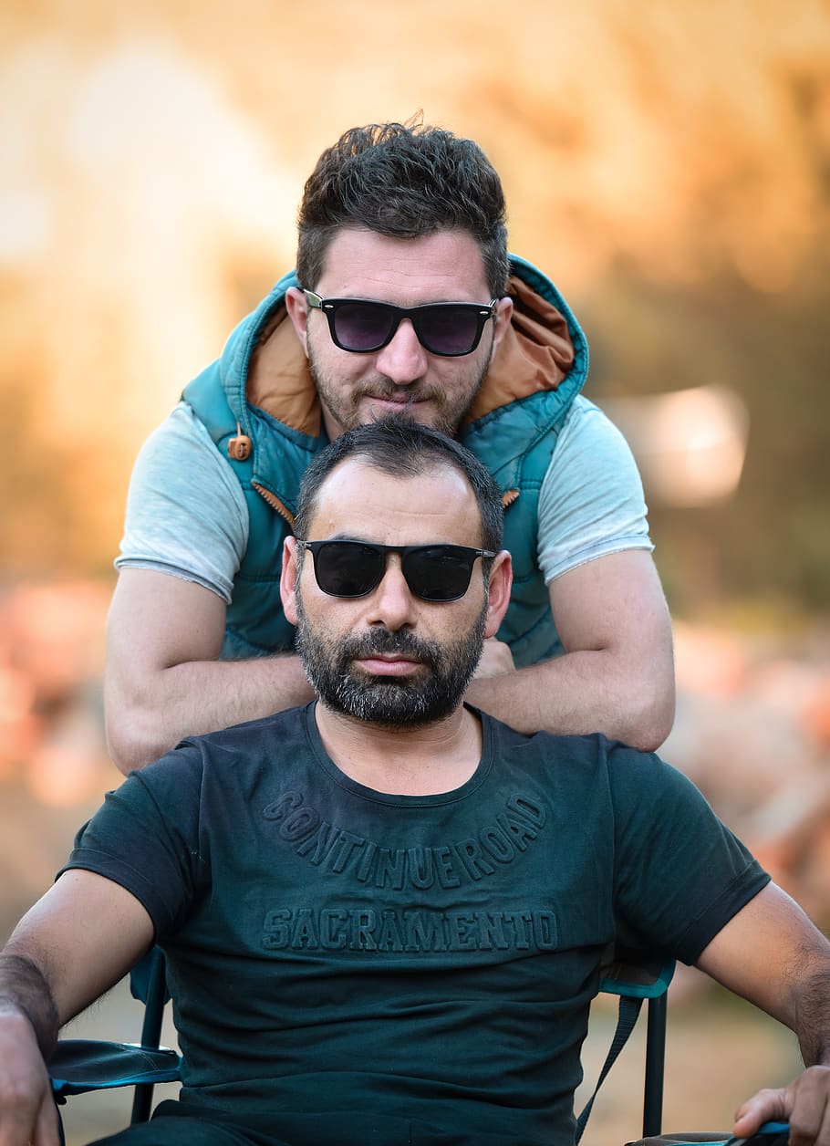 HD wallpaper: man, guys, glasses, beard, hoody, sunglasses