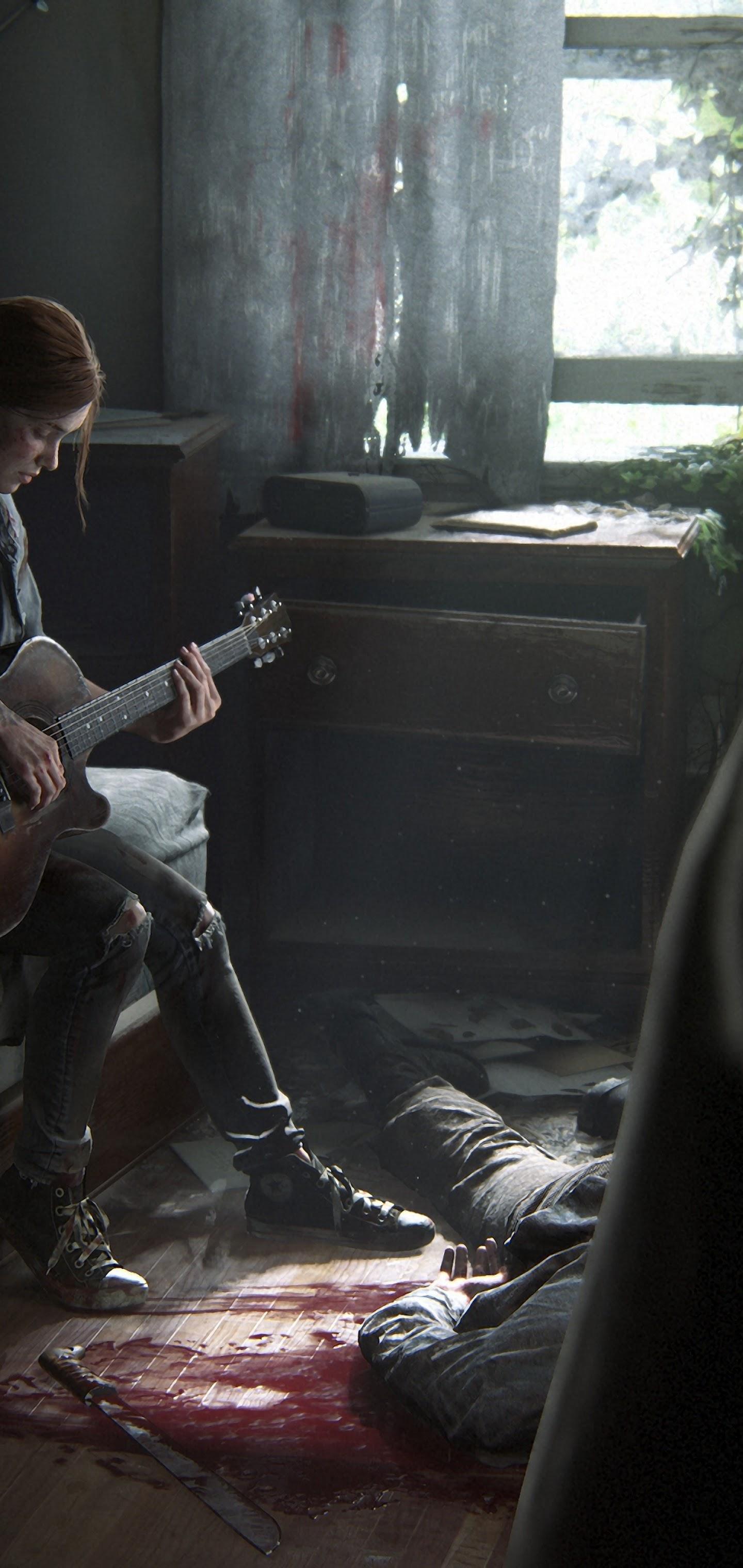 The Last of Us Part 2 Ellie Playing Guitar 4K Wallpaper