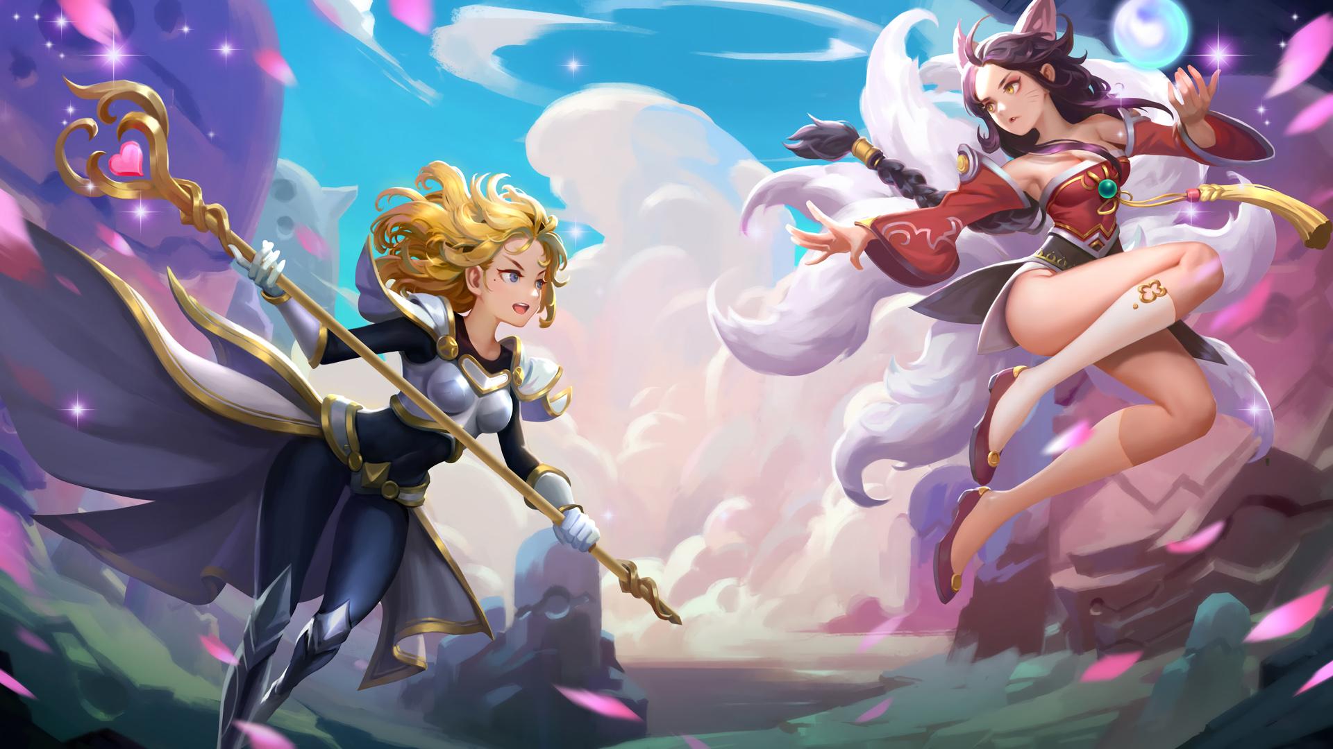Wallpaper girl staff knight Lux League Of Legends images for desktop  section игры  download