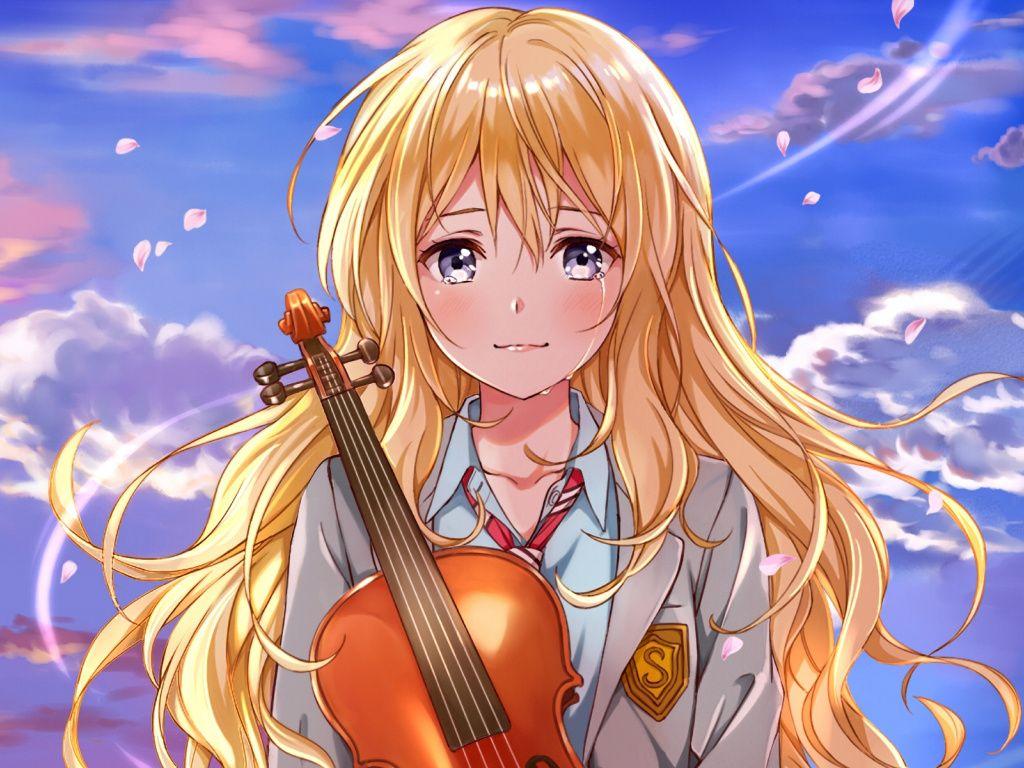 Pin di Shigatsu wa Kimi no Uso, Anime, wallpaper