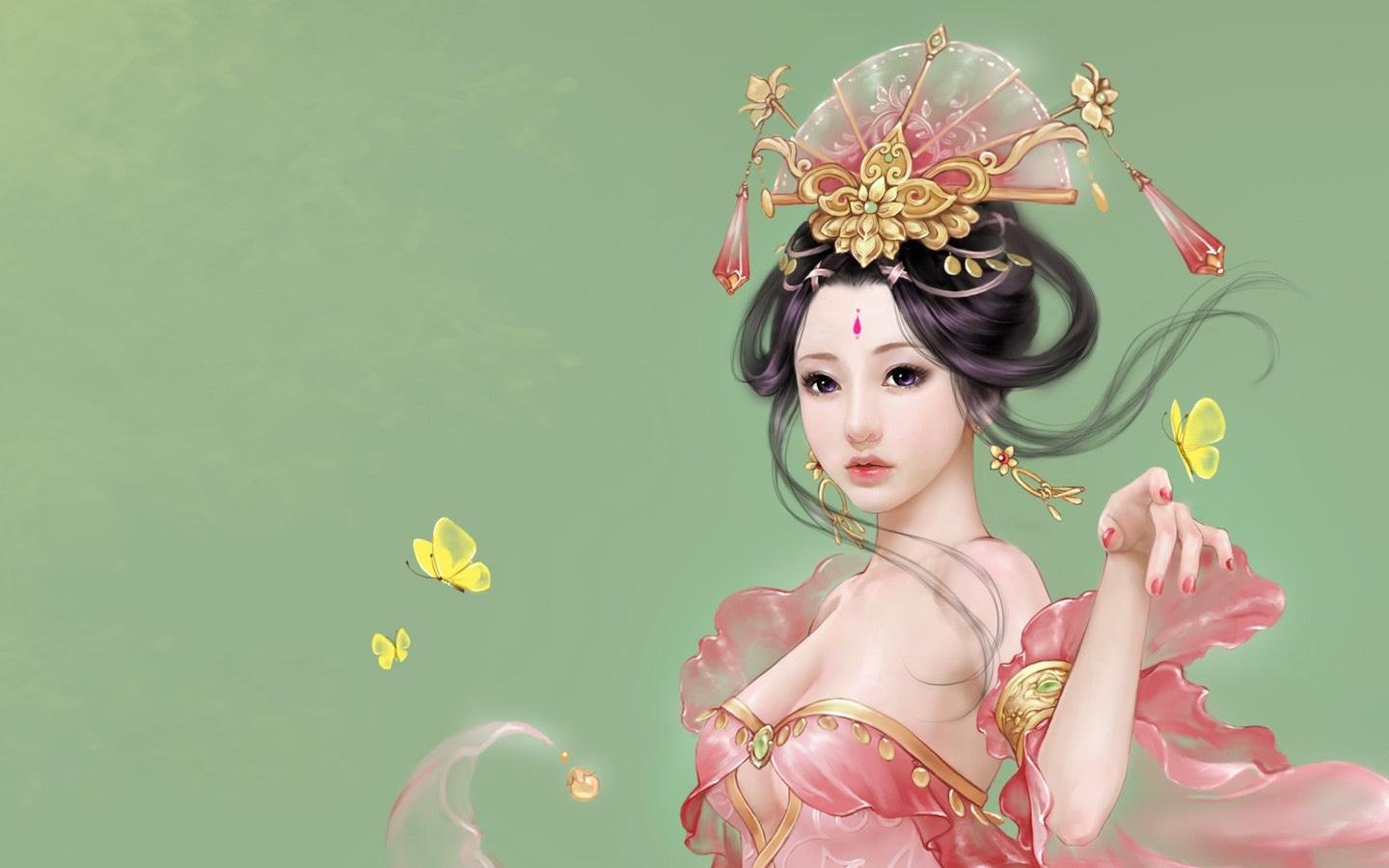 The Ancient Chinese Beauty HD Wallpaper. Background
