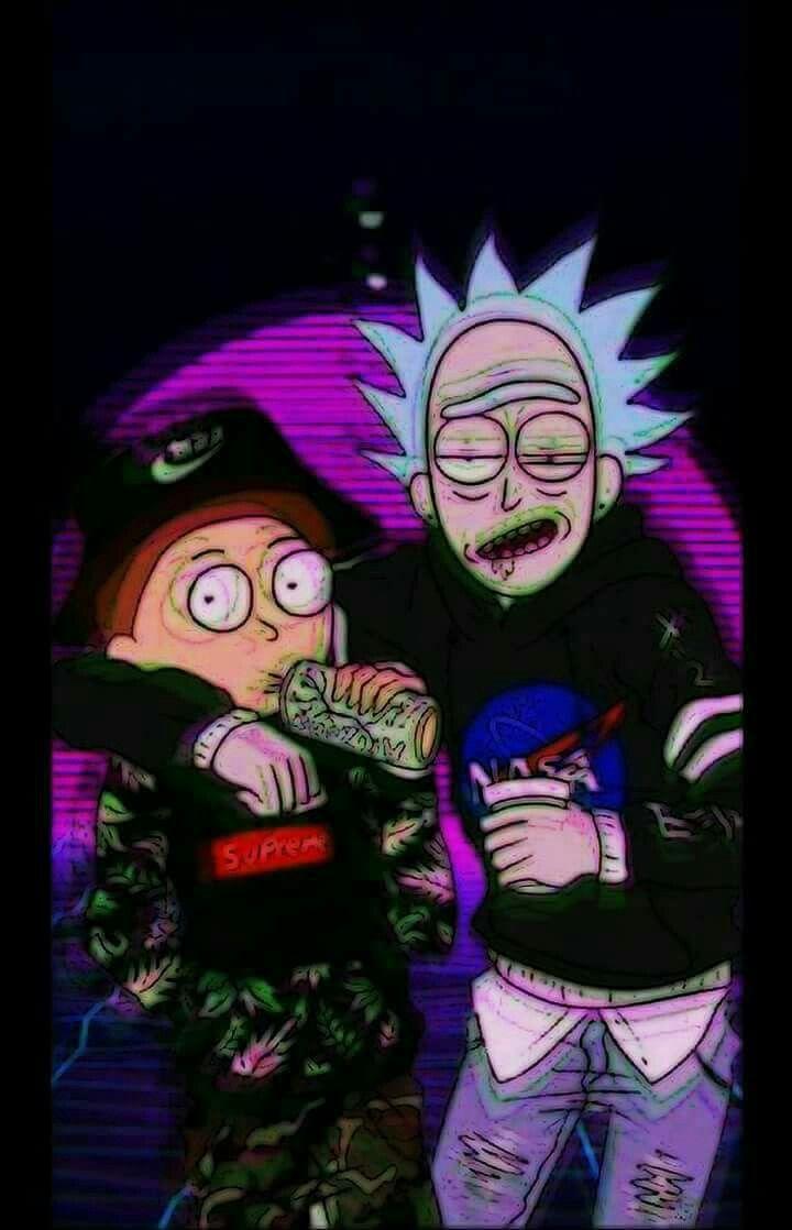 Supreme Rick And Morty Wallpaper