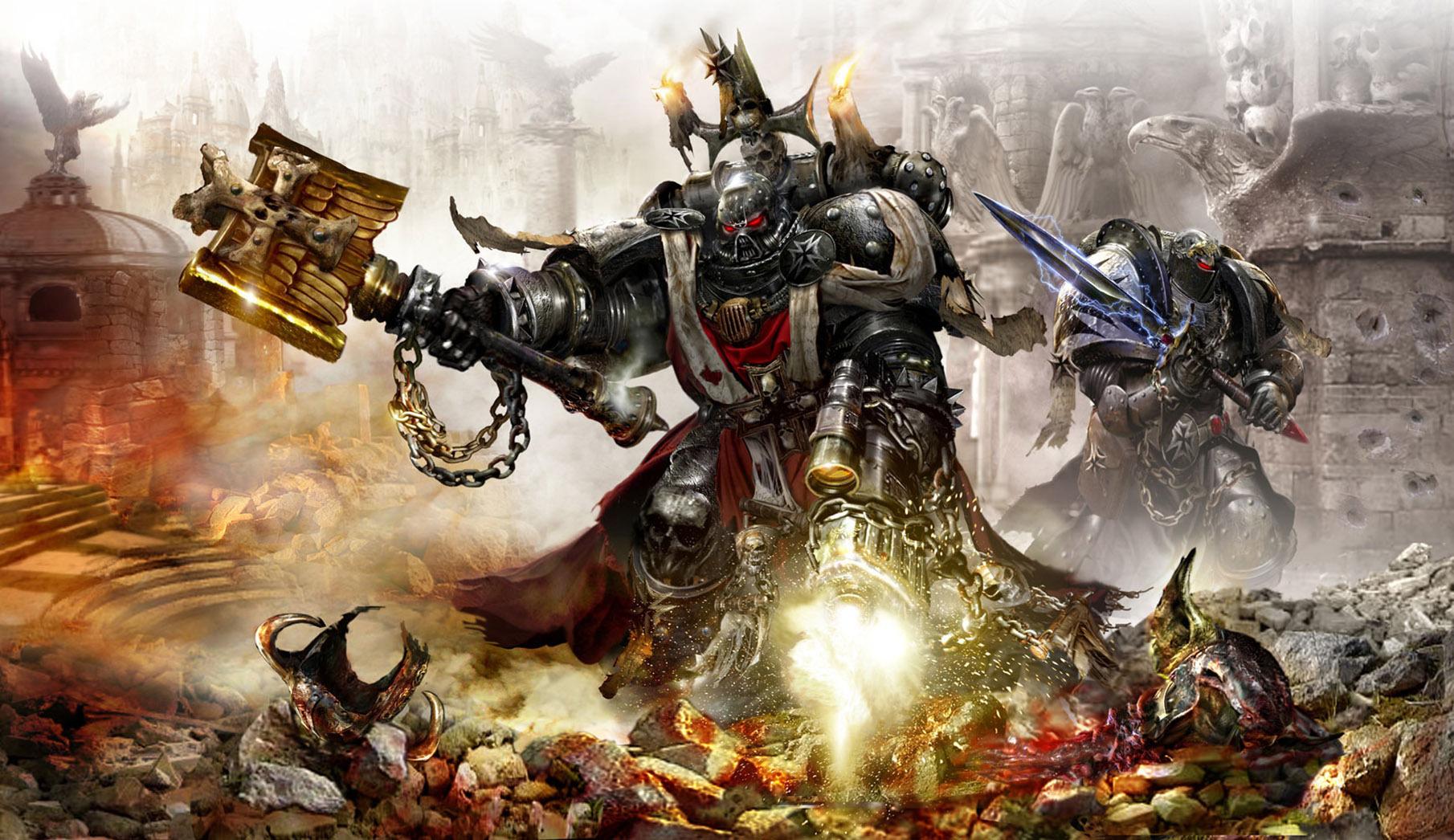 Free download daemon hunter black templars desktop wallpaper Games