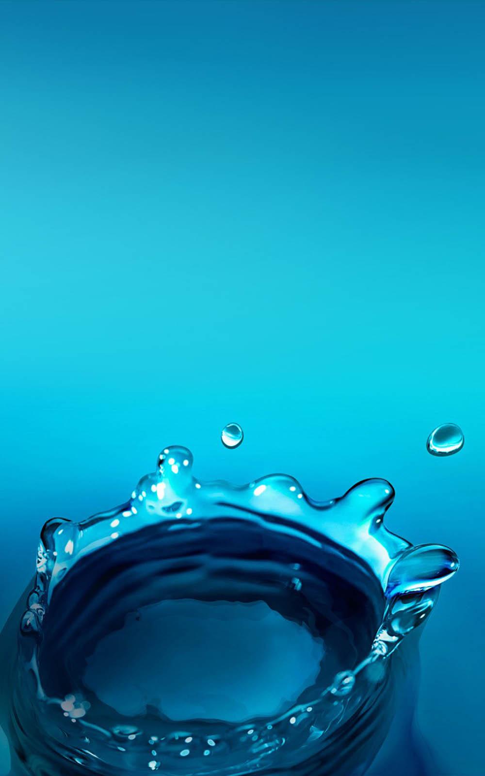 Blue Water Splash Free HD Mobile Wallpaper