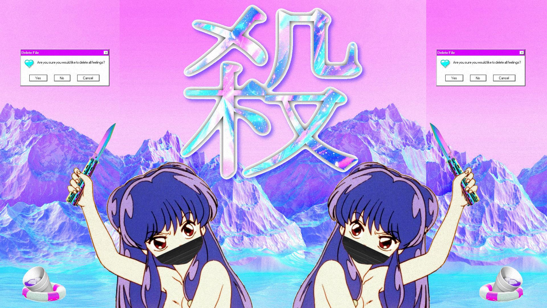 Free download a e s t h e t i c Vaoorwave Wallpapers mostly anime