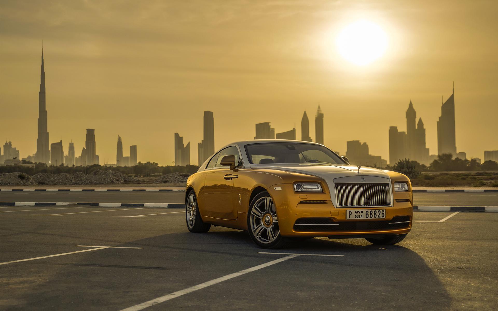 Rolls Royce Background, Yellow Rolls Royce Wallpaper
