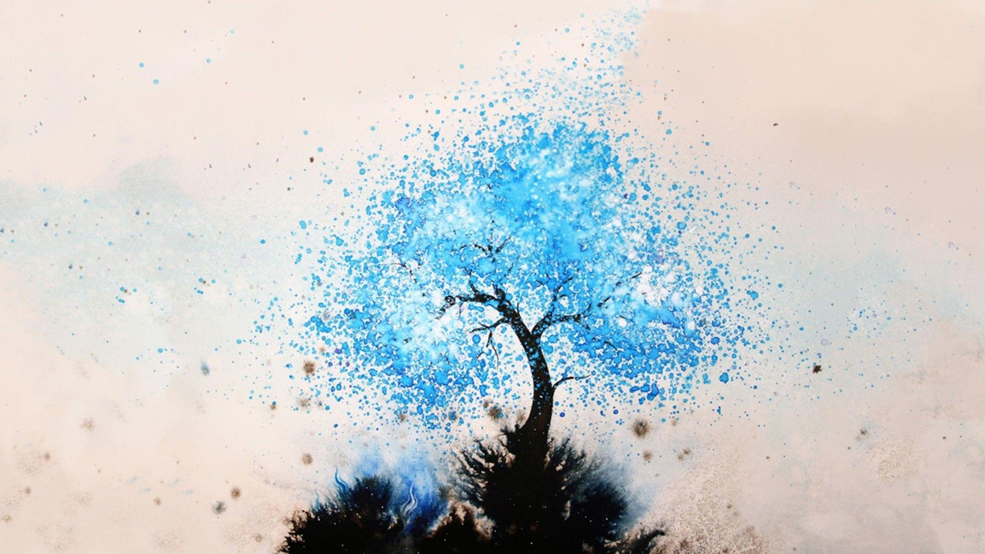 Blue Tree Desktop Wallpapers  Wallpaper Cave