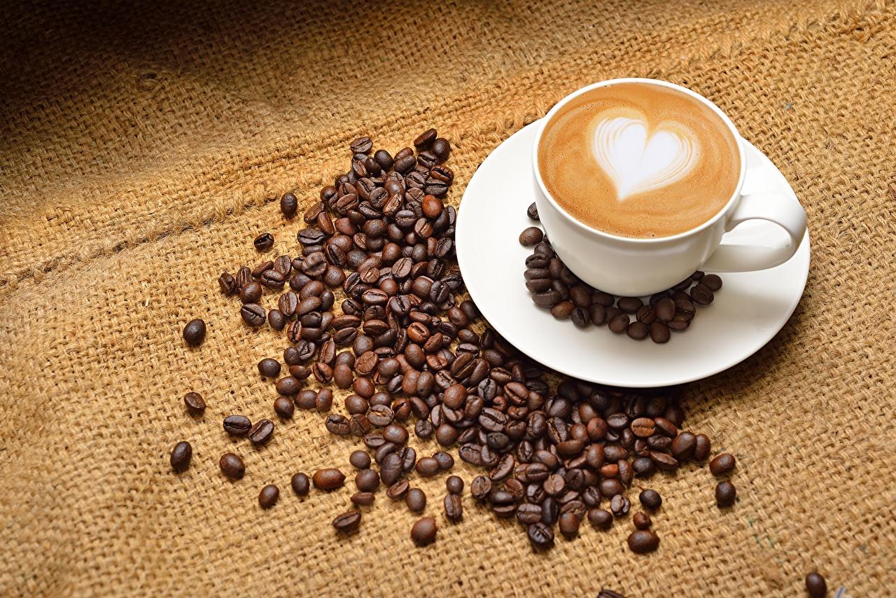 Free download Wallpaper Latte art Coffee Cappuccino Grain Cup