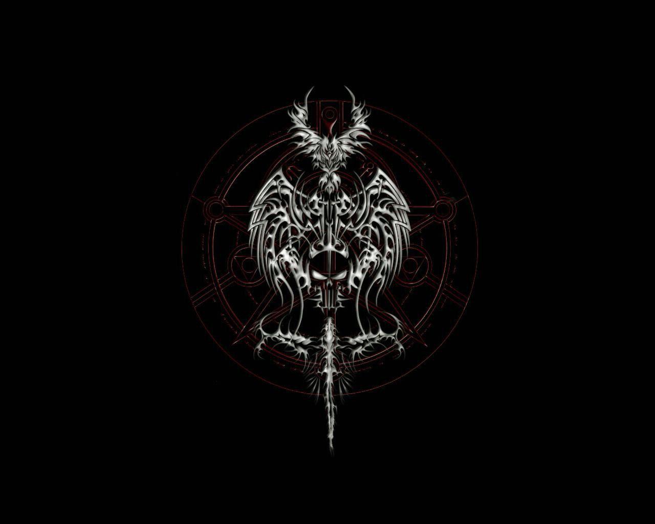Symbol Of Death Dark Gothic HD Wallpaper. Cool HD Wallpaper