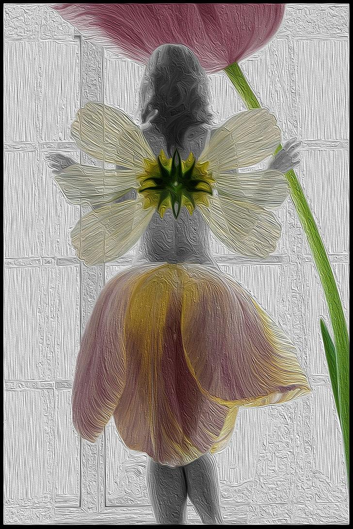 Flower fairy HD wallpaper free download