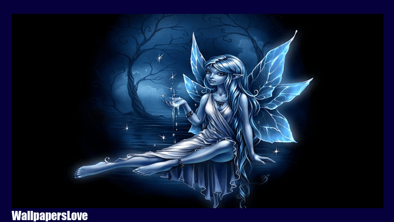 Blue fairy wallpaper