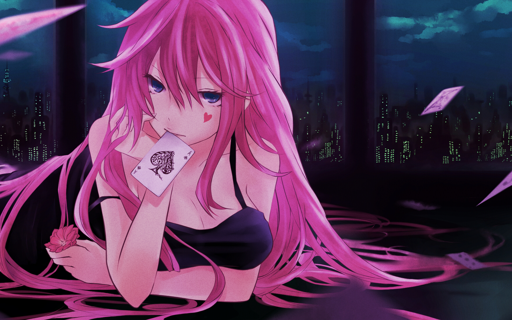 Free download pink anime wallpaper [1680x1050] for your Desktop