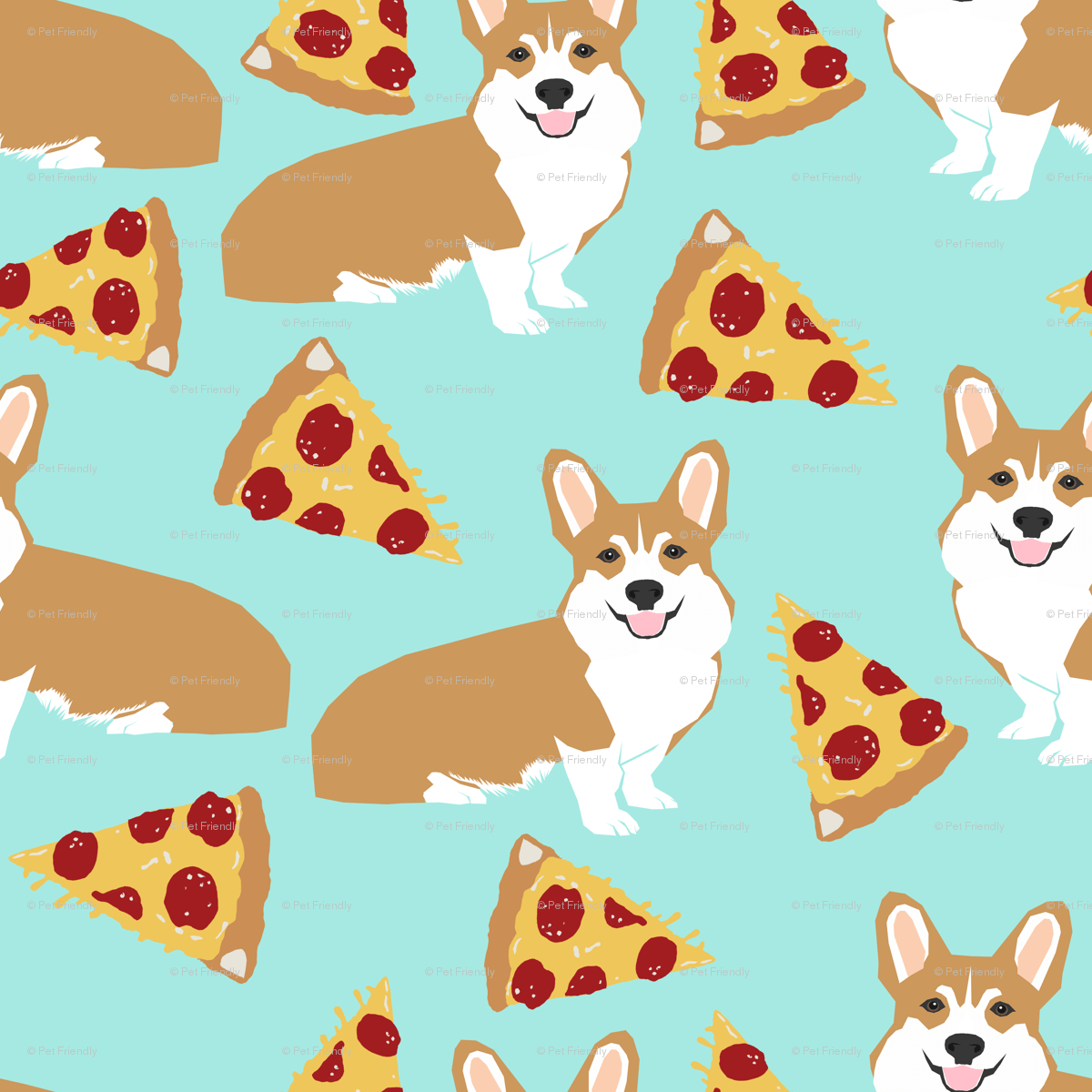 Pizza Tile Wallpaper