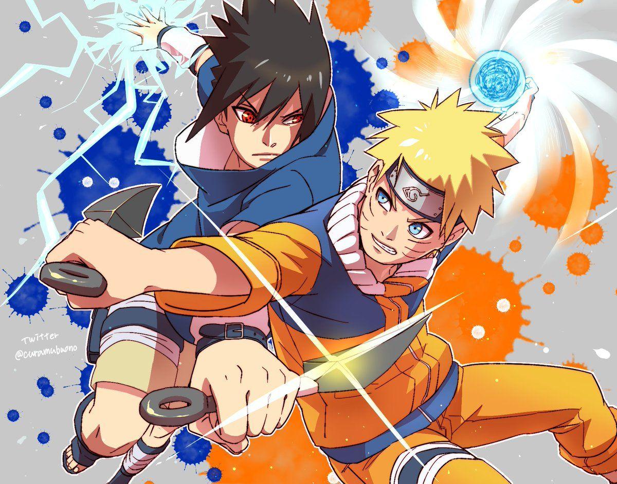 gucci quality anime art. Naruto vs sasuke
