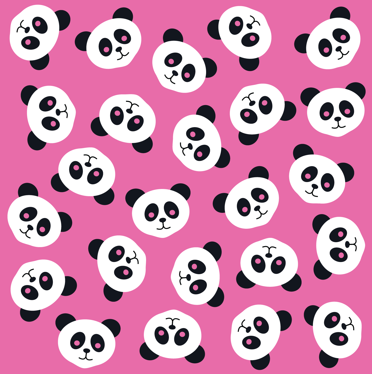 Free download Pink panda toss pattern [1500x1506] for your Desktop