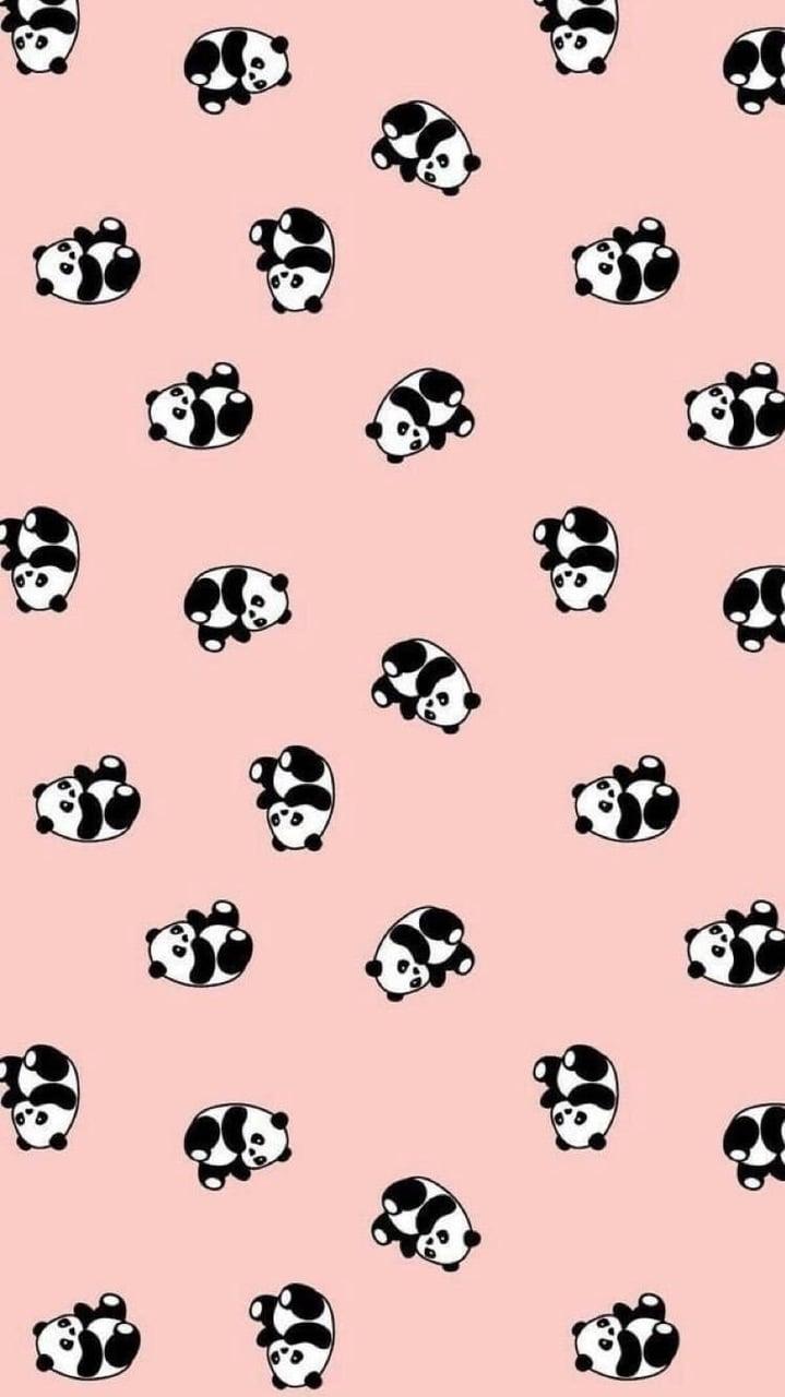  Gambar  Kartun  Panda  Pink  Lucu