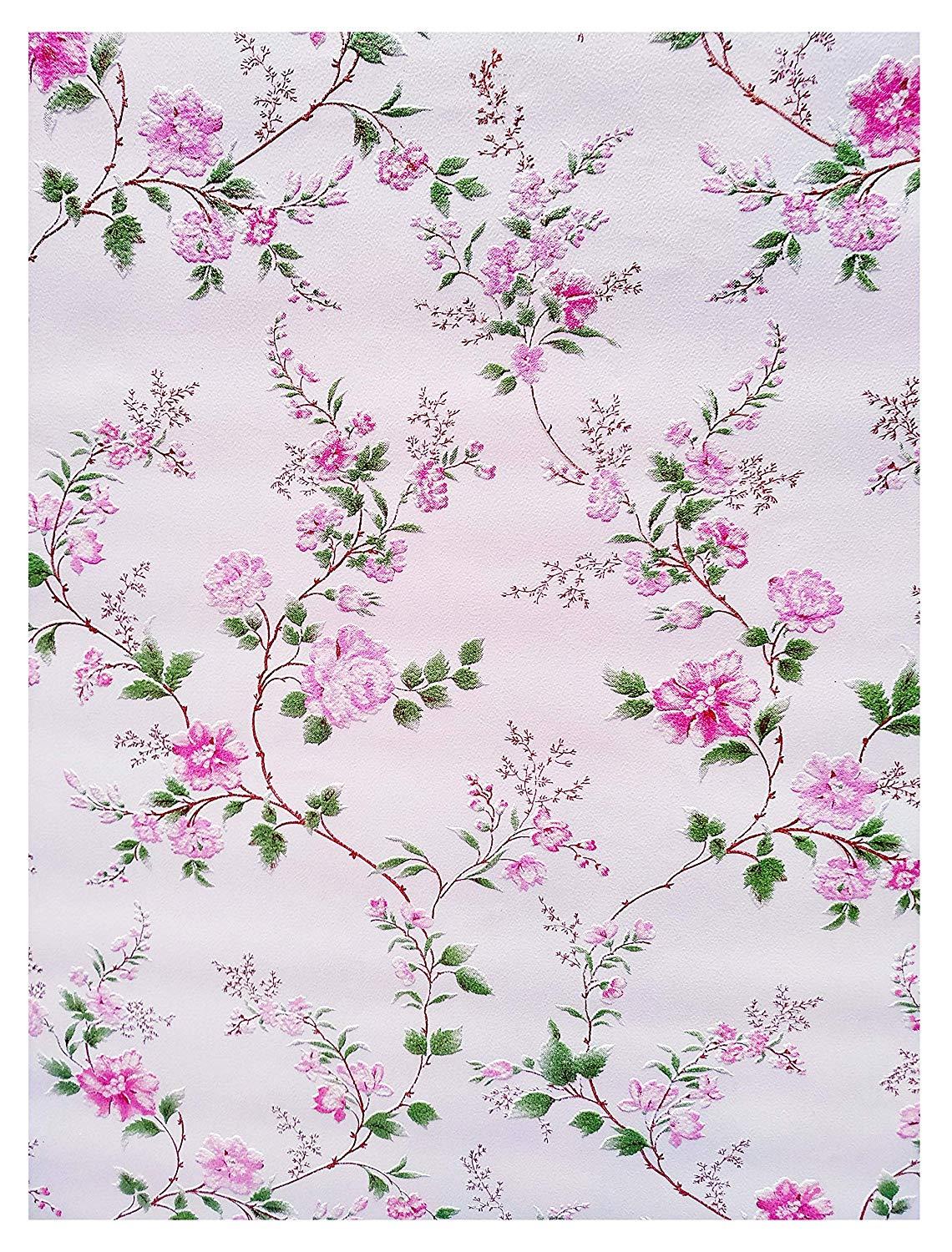 Texoplast Multicolor Heritage Floral Wallpaper Rose Pink, 57 sq