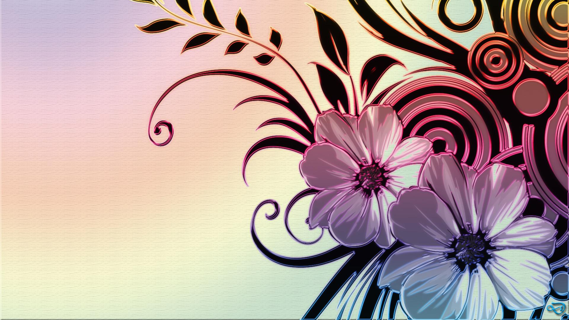 Free download Flower wallpaper designs Download 3D HD colour