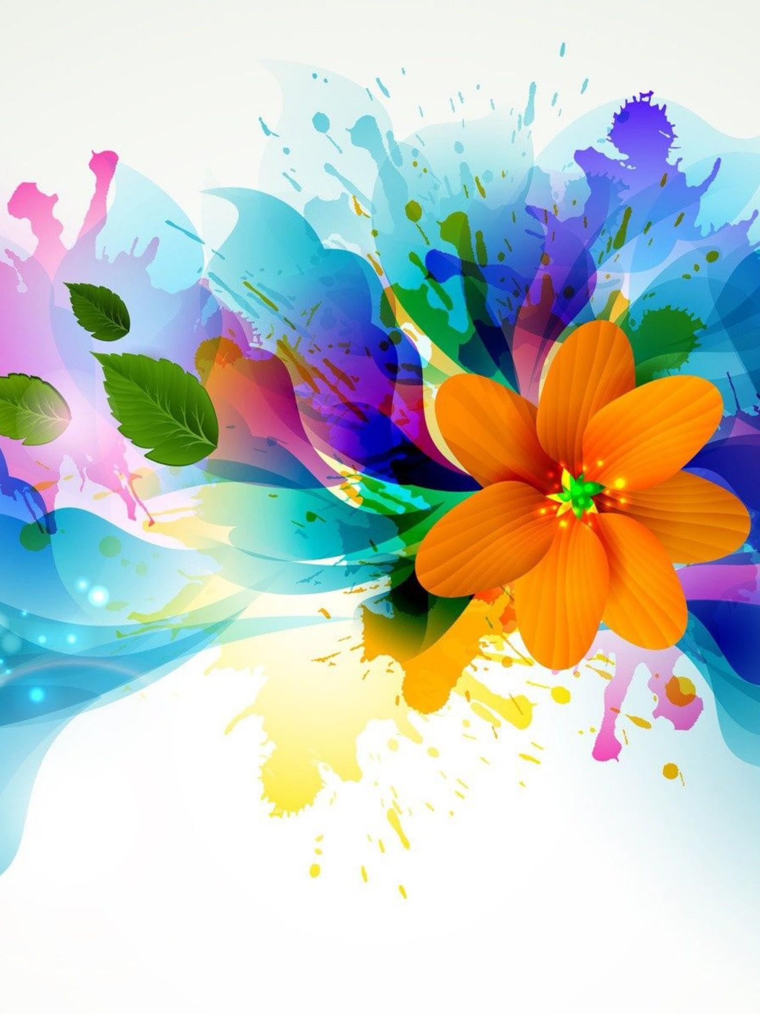 Free download Abstract Flower Art Wallpaper Design ImgStockscom