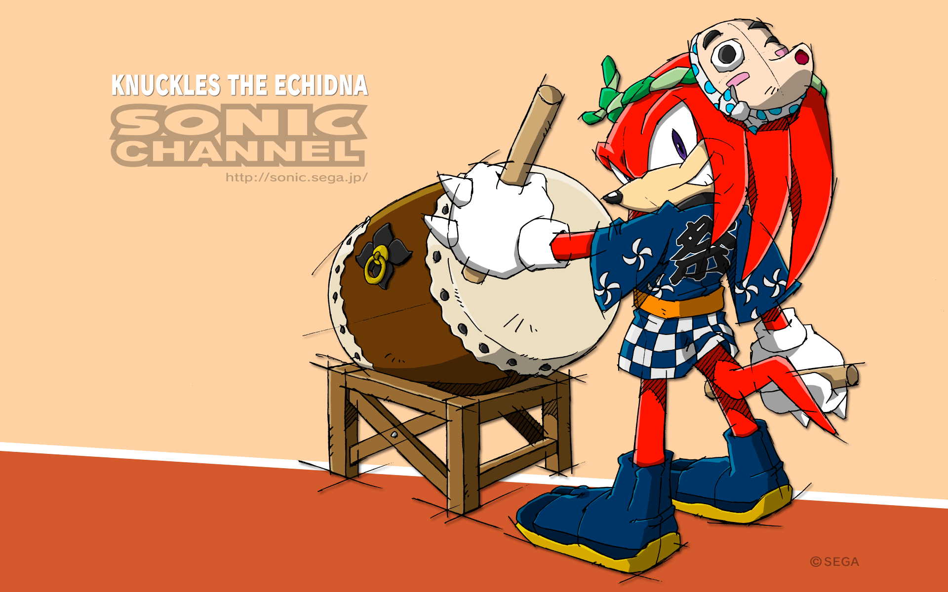 Knuckles the Echidna (August 2015) Channel Wallpaper