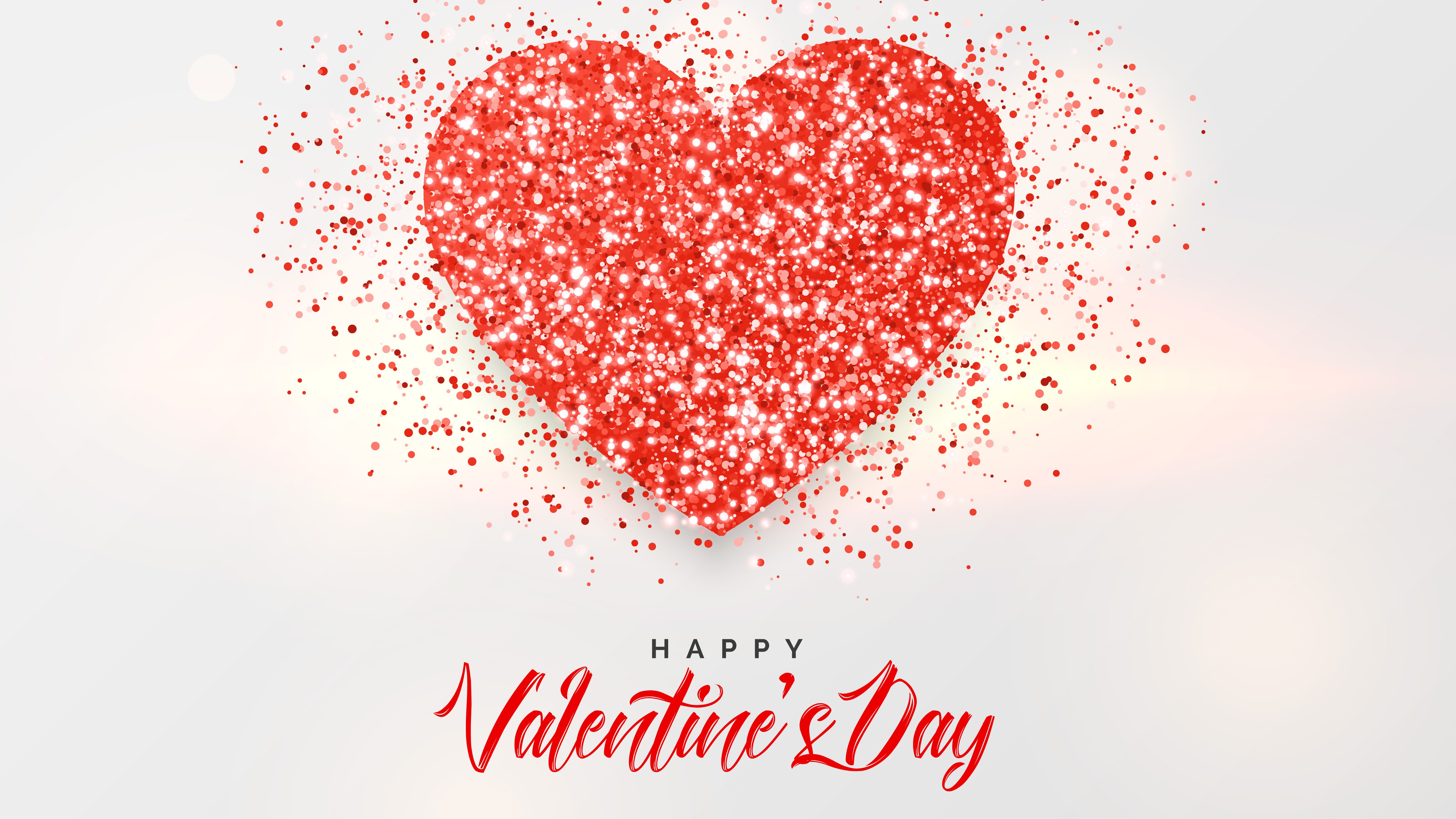 Happy Valentine Day Crystal Heart Wallpaper