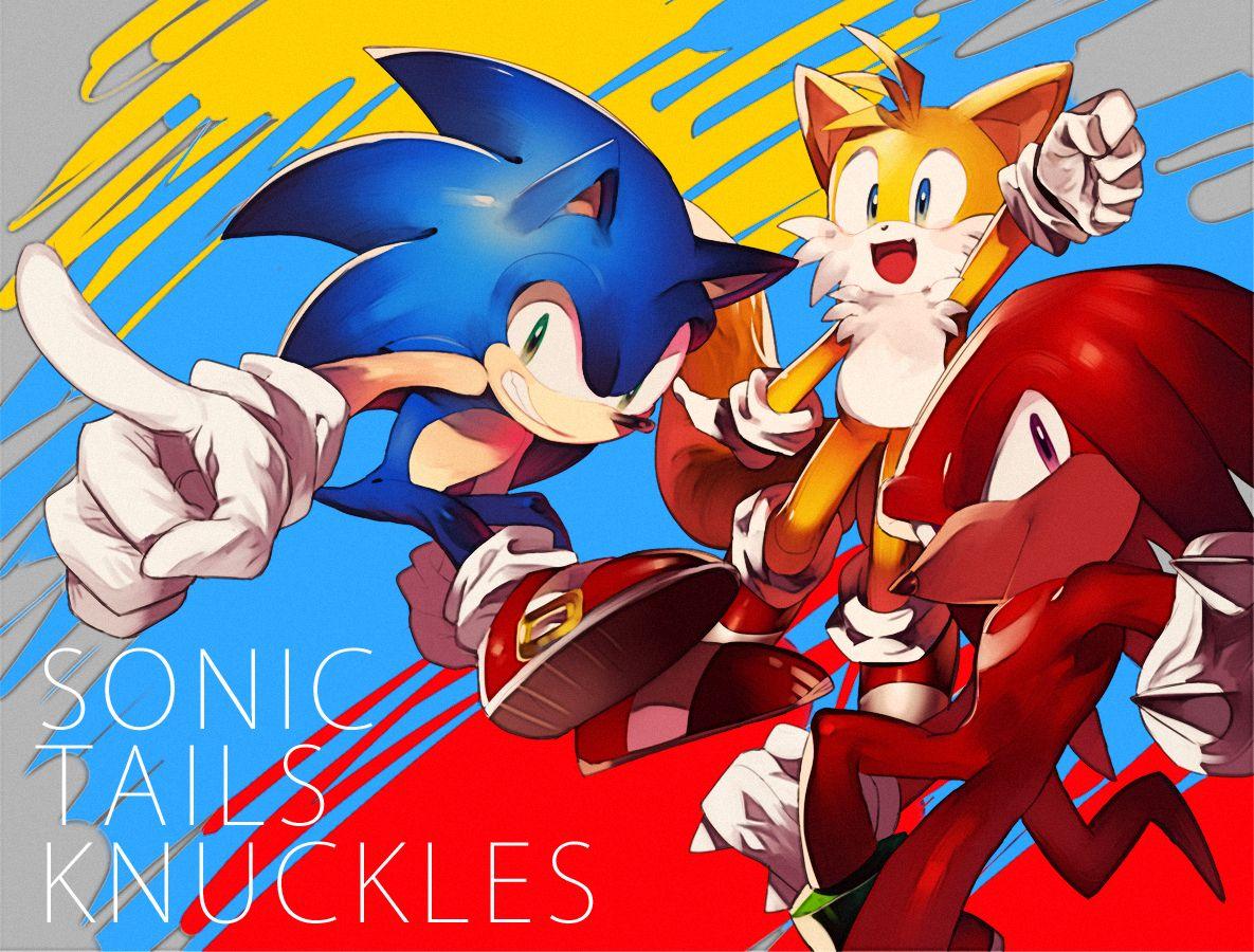 Sonic, Tails & Knuckles via pixiv. Sonic the hedgehog, Sonic
