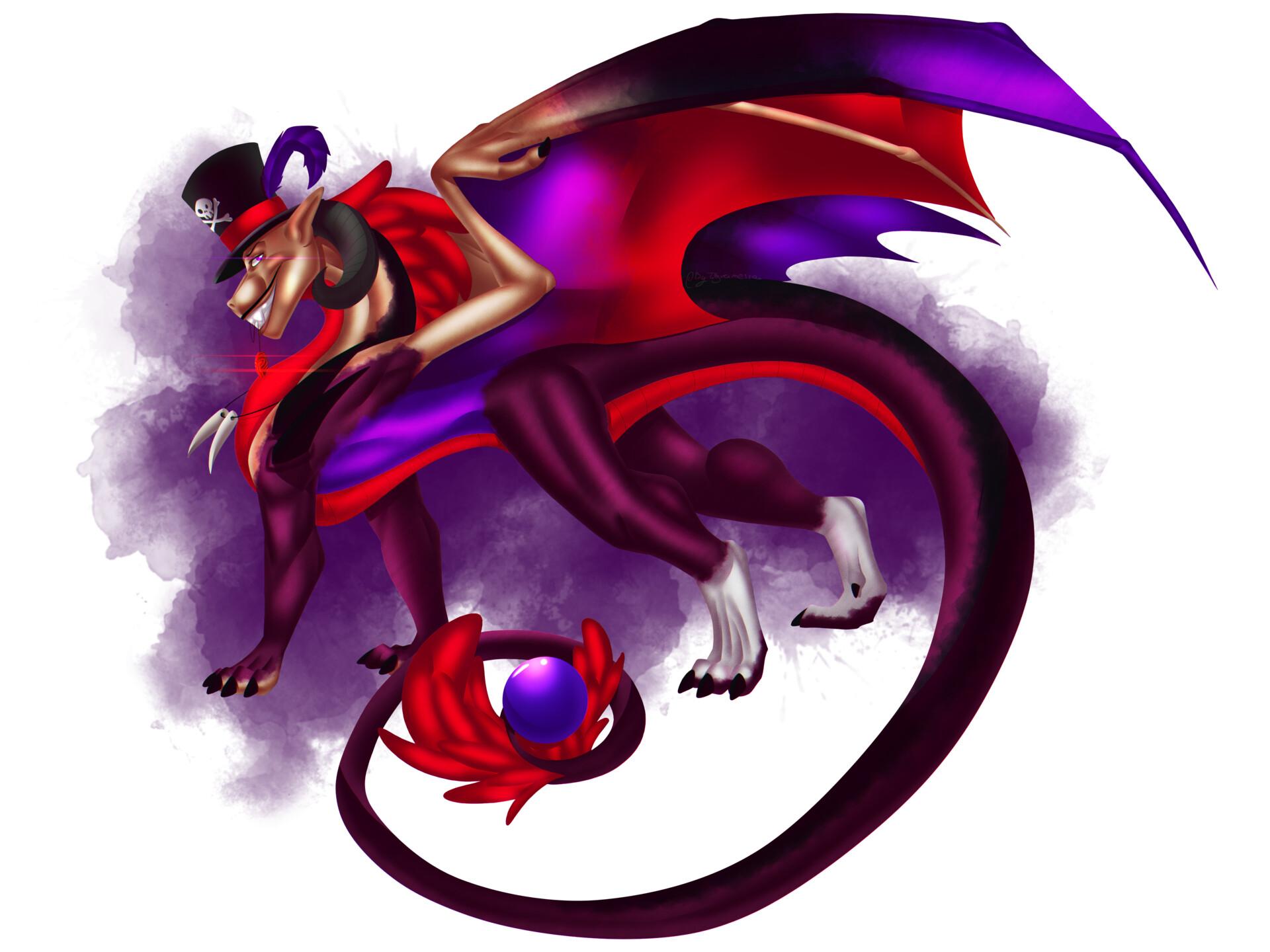 Dr. Facilier as a dragon , Fancy Tigrou