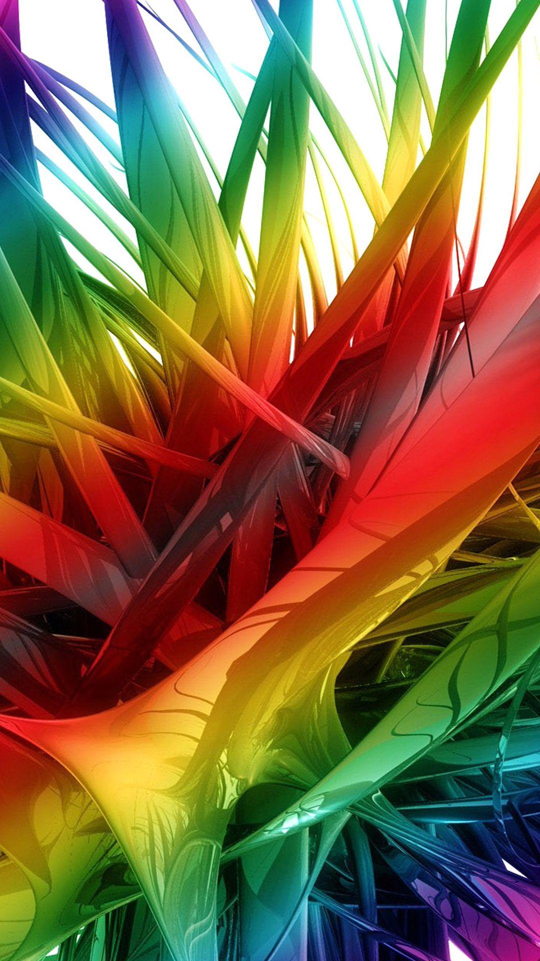 Abstract Colorful Wallpaper for Android Phones with 5 inch Display