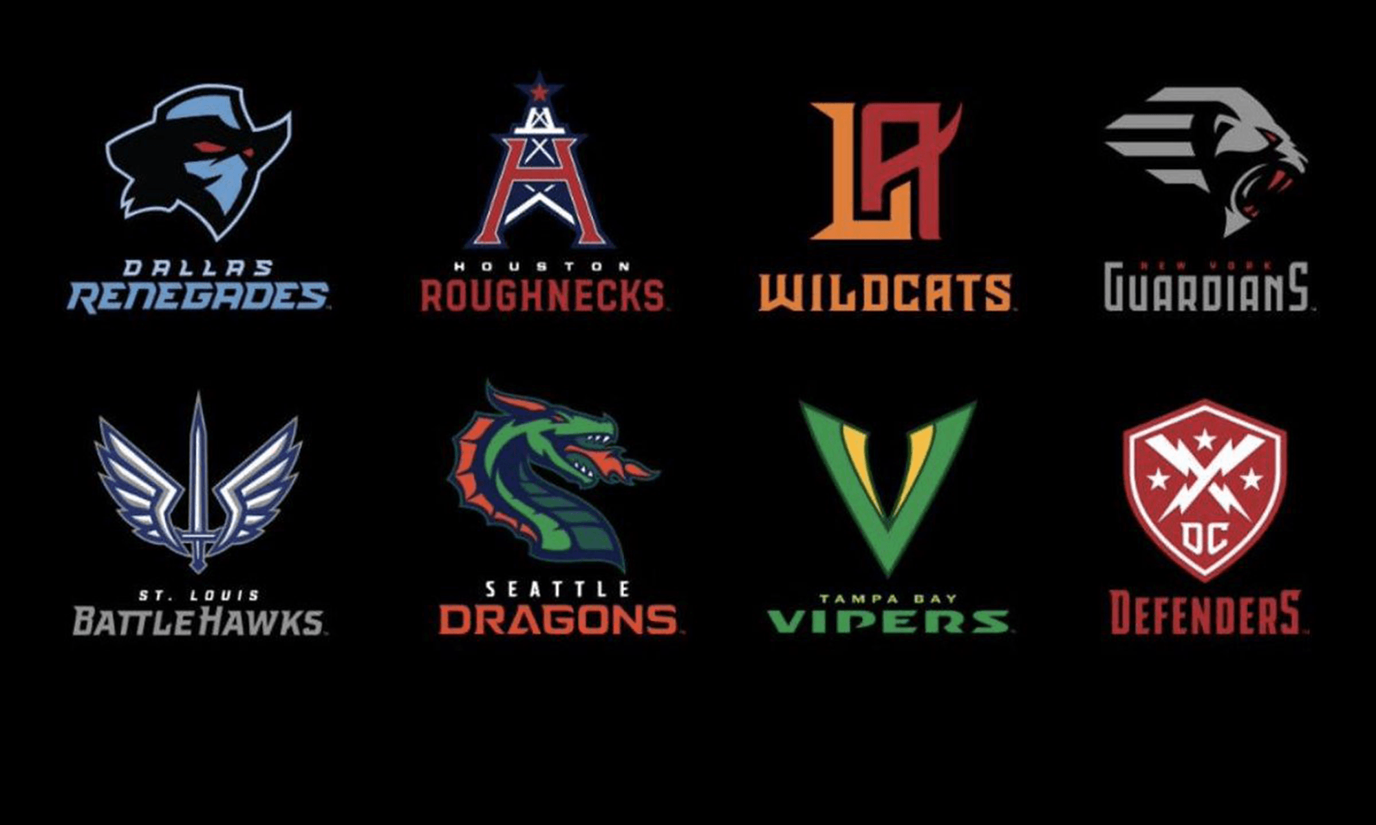 XFL reveals name, logos for eight team debuting February 2020