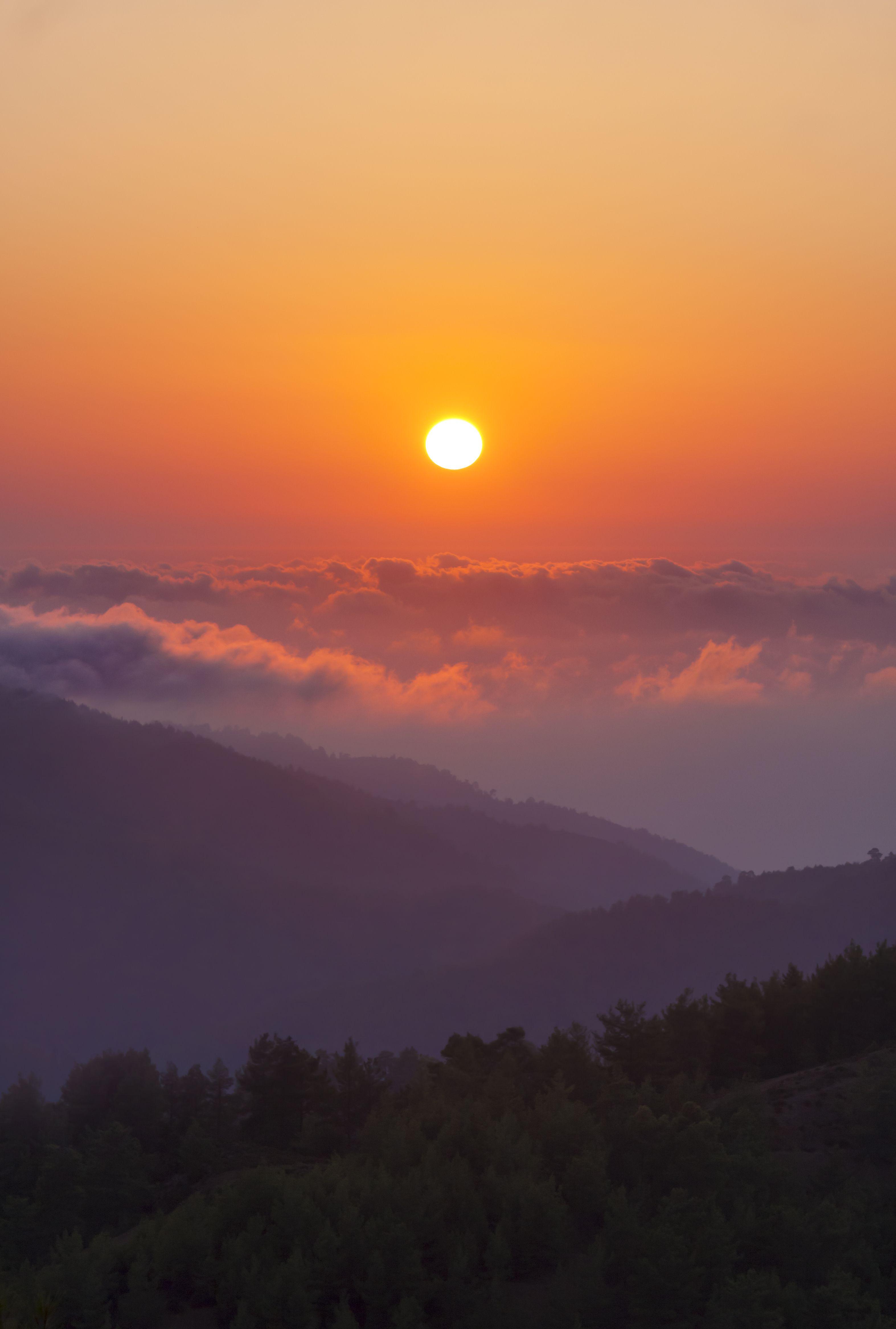 The beautiful Smoky Mountains. Sunrise mountain, Smoky mountains