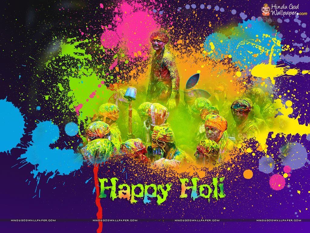 Holi Festival Wallpaper for Desktop. Happy holi wallpaper, Happy