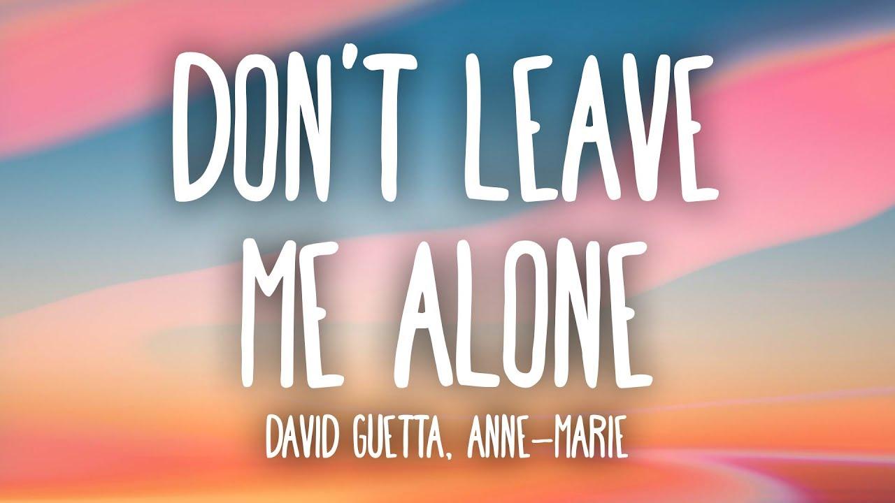 David Guetta, Anne Marie T Leave Me Alone David Guetta