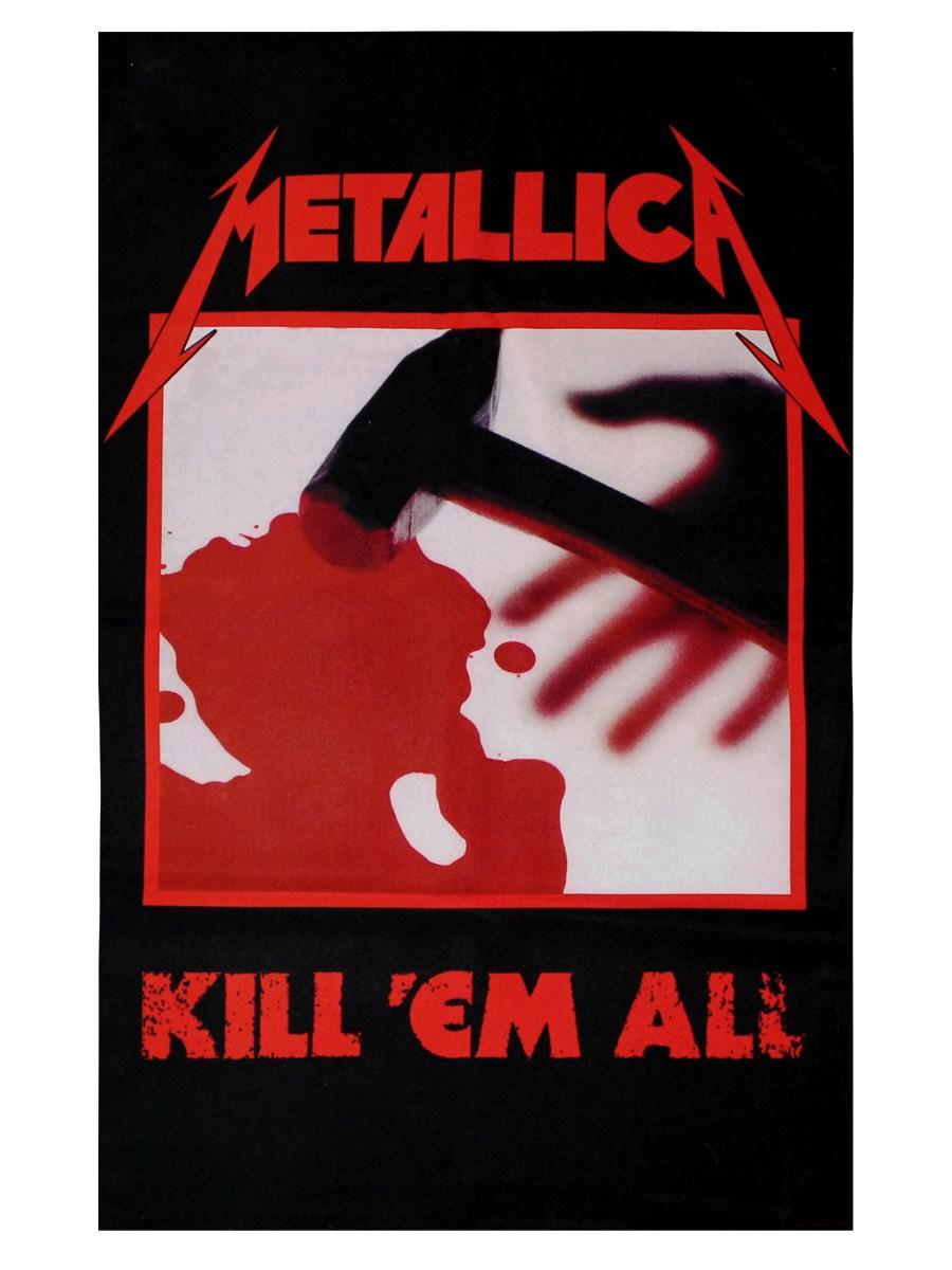 Metallica Kill 'Em All Textile Flag Online at Grindstore.com