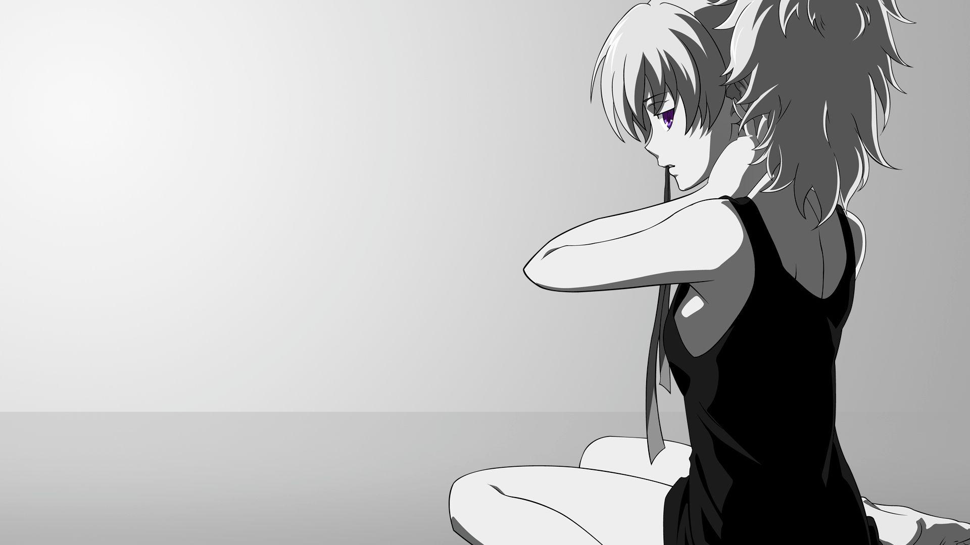 Anime Black And White 1920x1080 Wallpapers - Wallpaper Cave