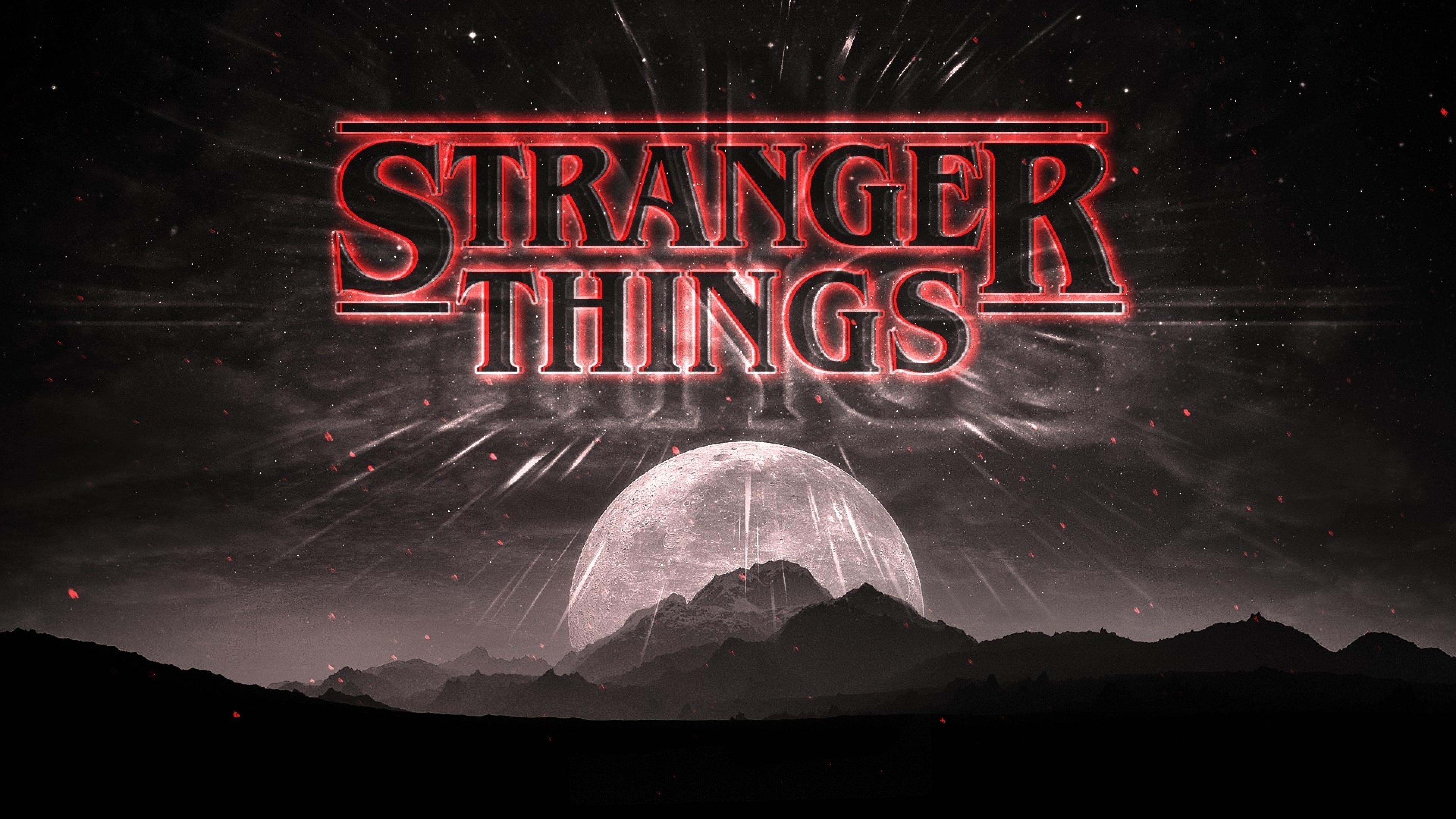 Stranger Things Dark Logo 4K Wallpaper, HD TV Series 4K