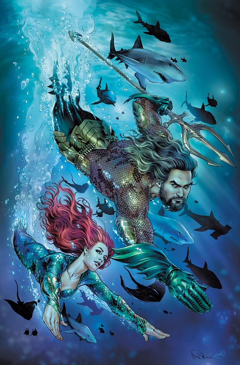 These AQUAMAN Movie Themed Comic Book Variant Covers Are