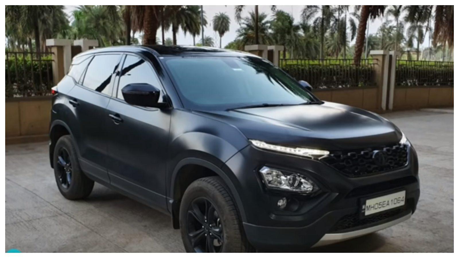 This Wrapped Tata Harrier Is Aptly Named Black Mamba