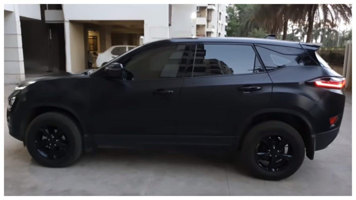 This Wrapped Tata Harrier Is Aptly Named Black Mamba
