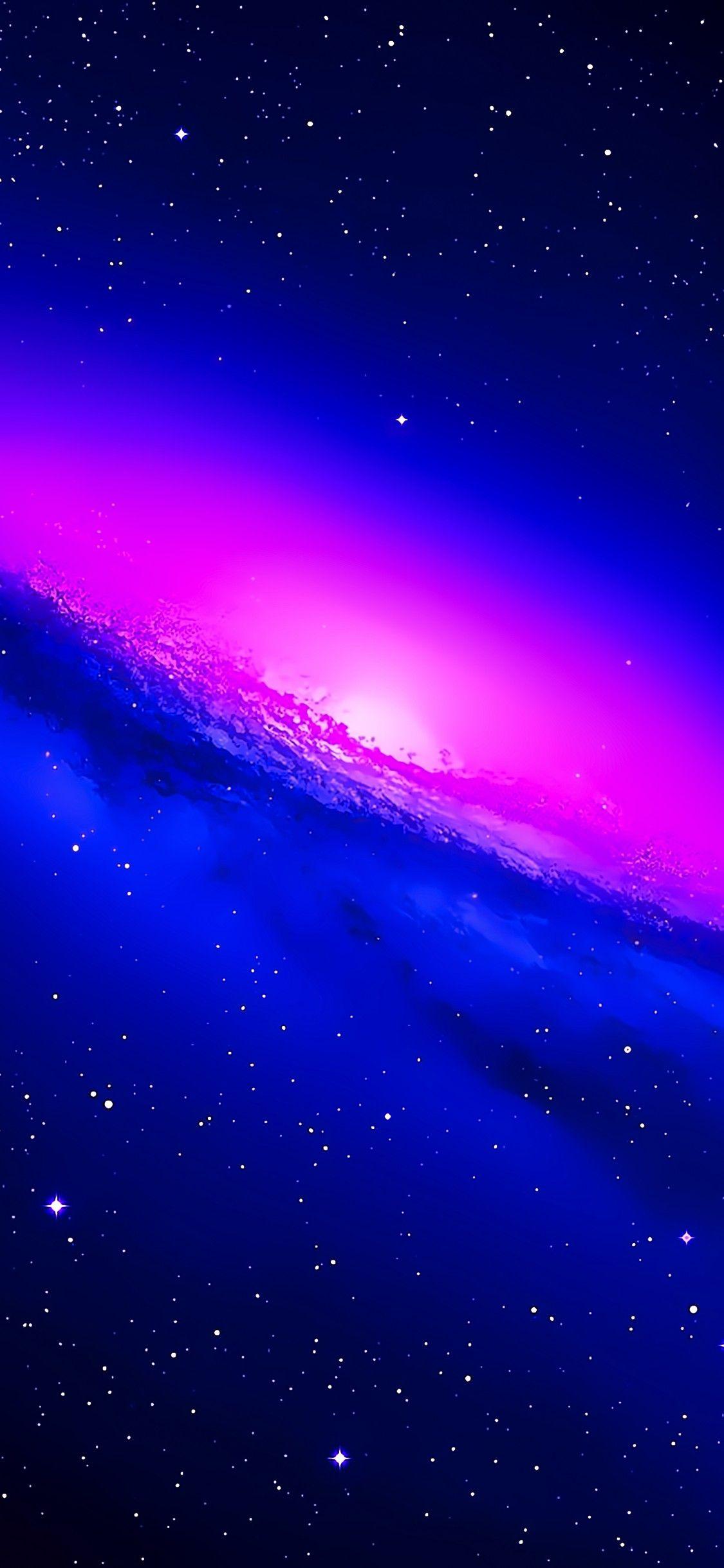 Wallpaper Background Texture Patterns of Galaxy in Blue Color