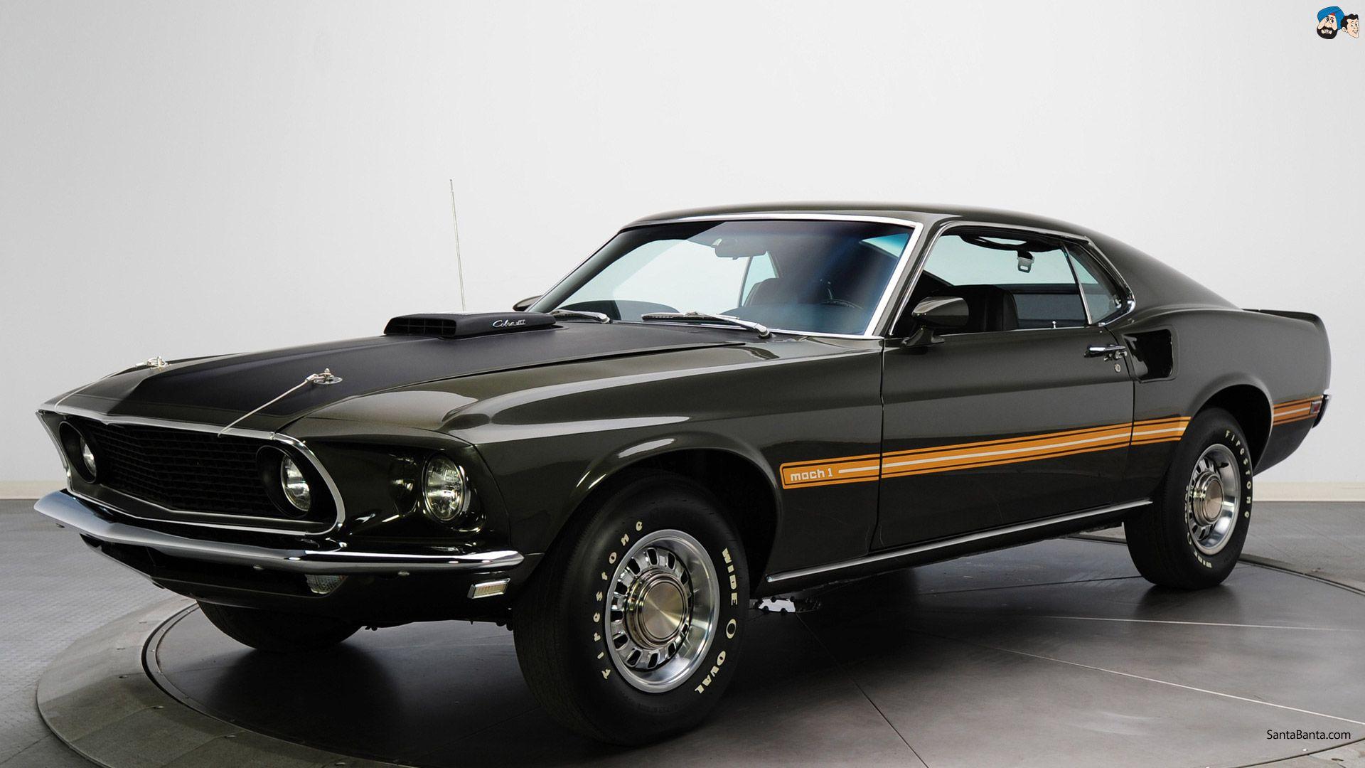 Vintage and Classic Cars HD Wallpaper. Mustang mach Ford