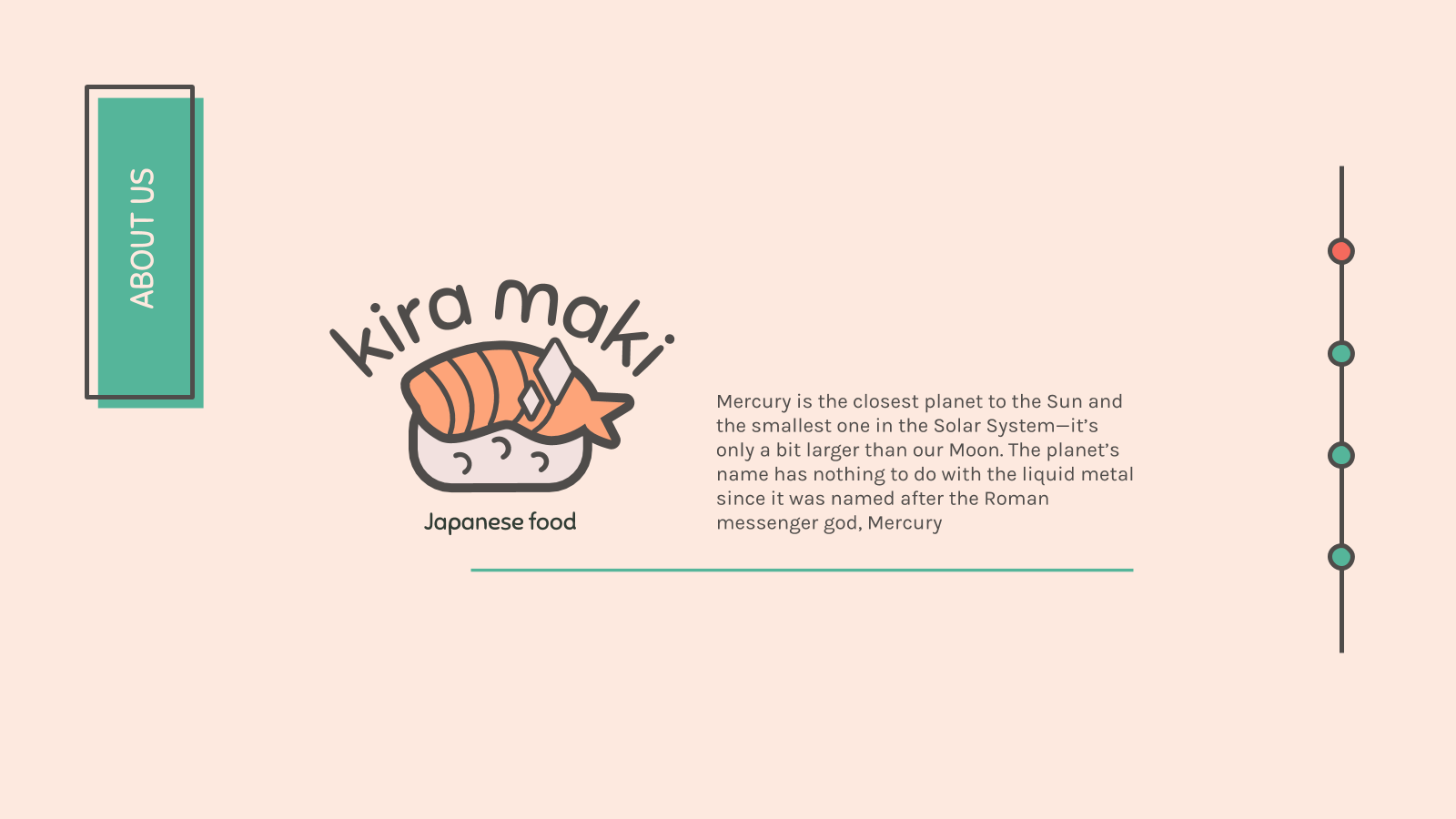 Kawaii Sushi Company theme for Google Slides and PowerPoint