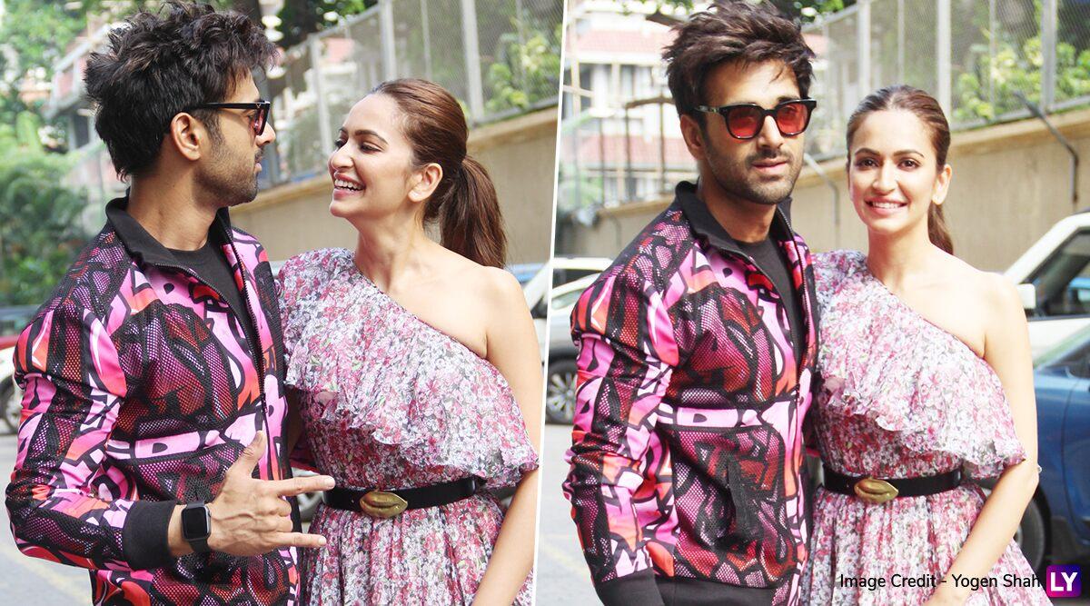 Lovebirds Pulkit Samrat and Kriti Kharbanda Twin in Pink